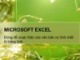 Bài giảng Tin học đại cương: Microsoft Excel