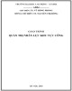 Giáo trình Quản trị nhân lực khu vực công: Phần 2 - TS. Vũ Hồng Phong